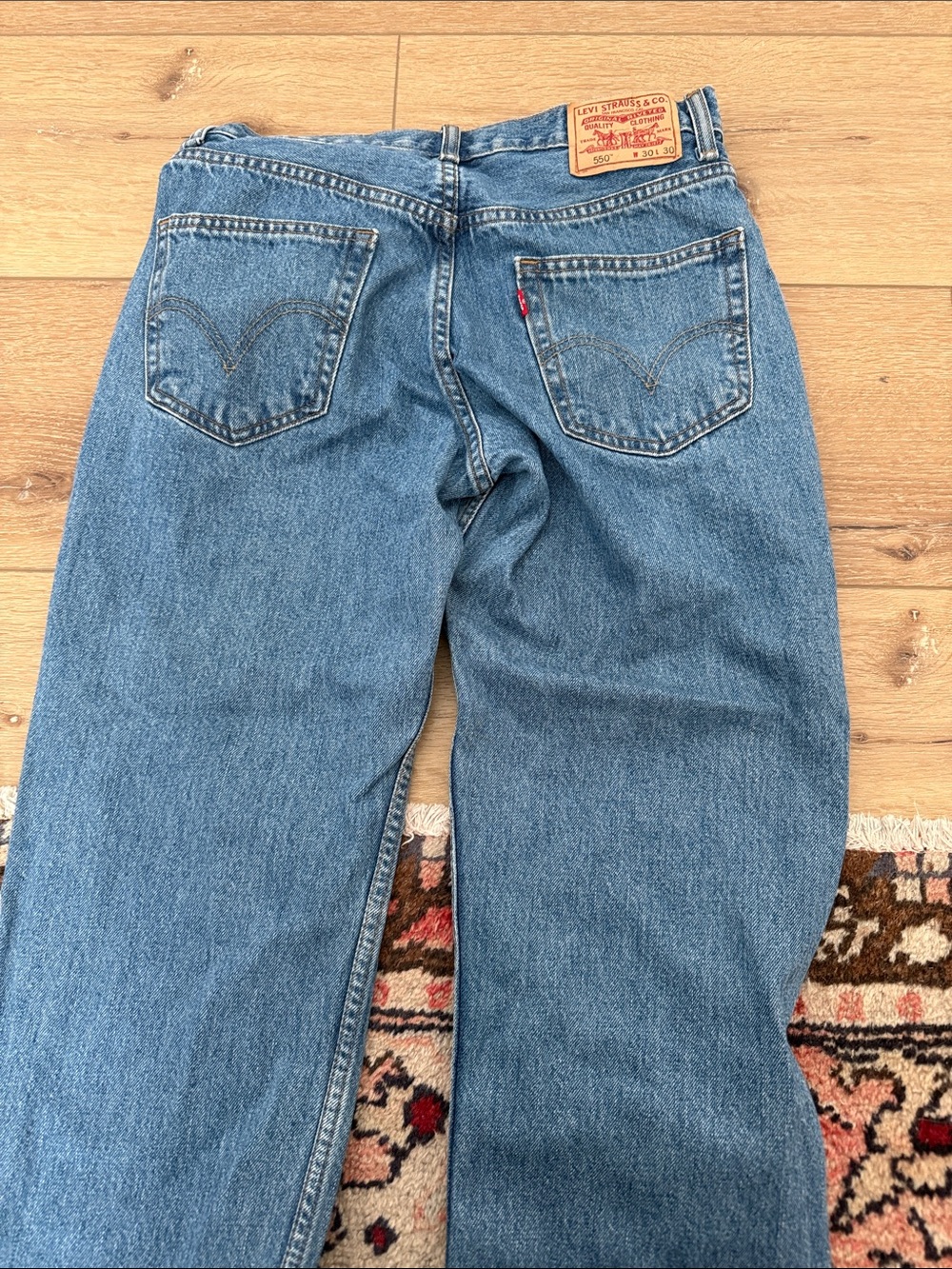 Levi's Men’s Straight Jeans in Medium Blue Denim